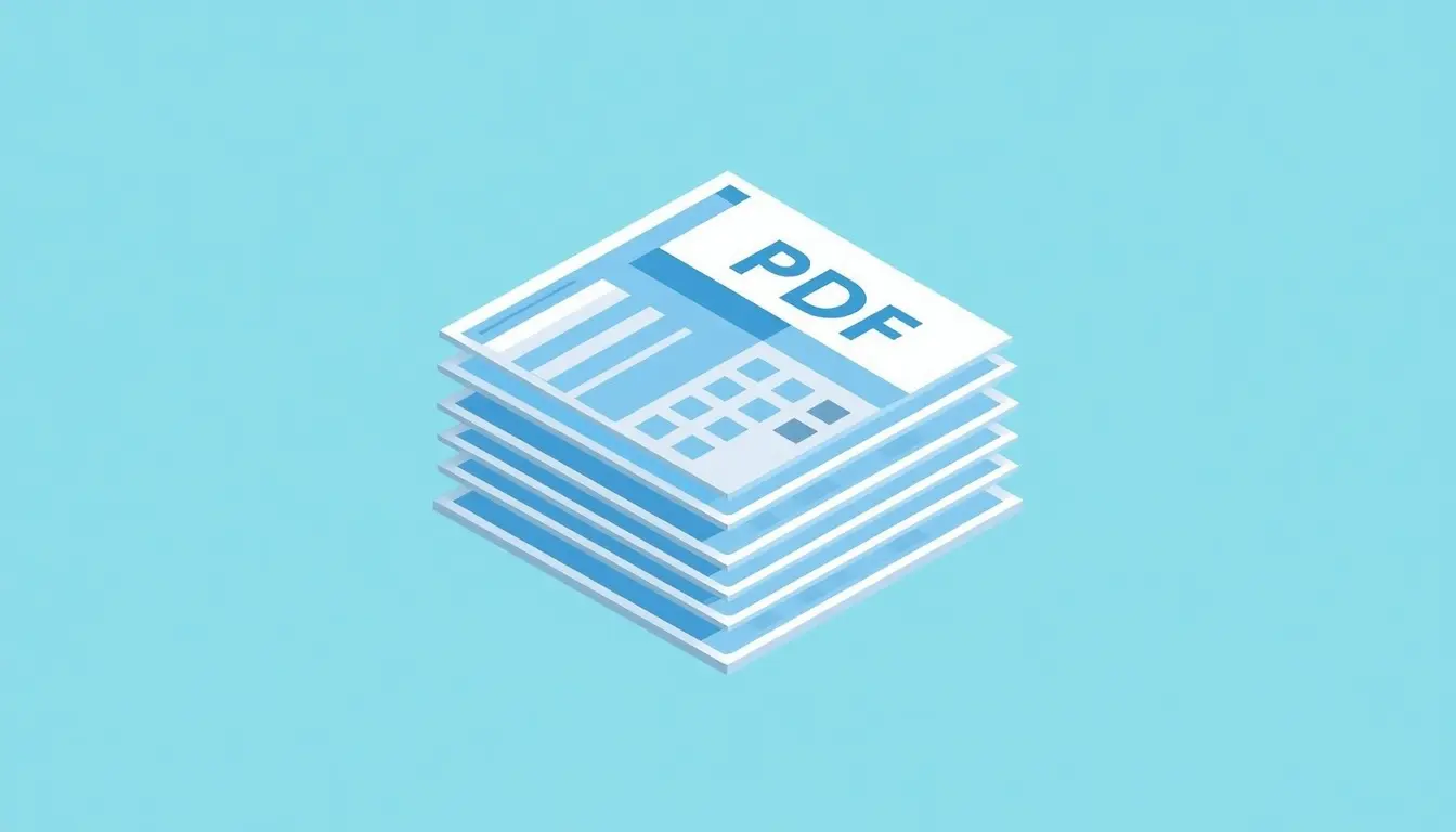 A large PDF document being split into separate individual page files